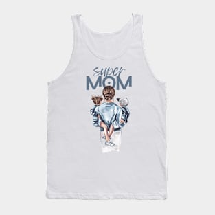 Super Mom Mothers Day Gift Tank Top